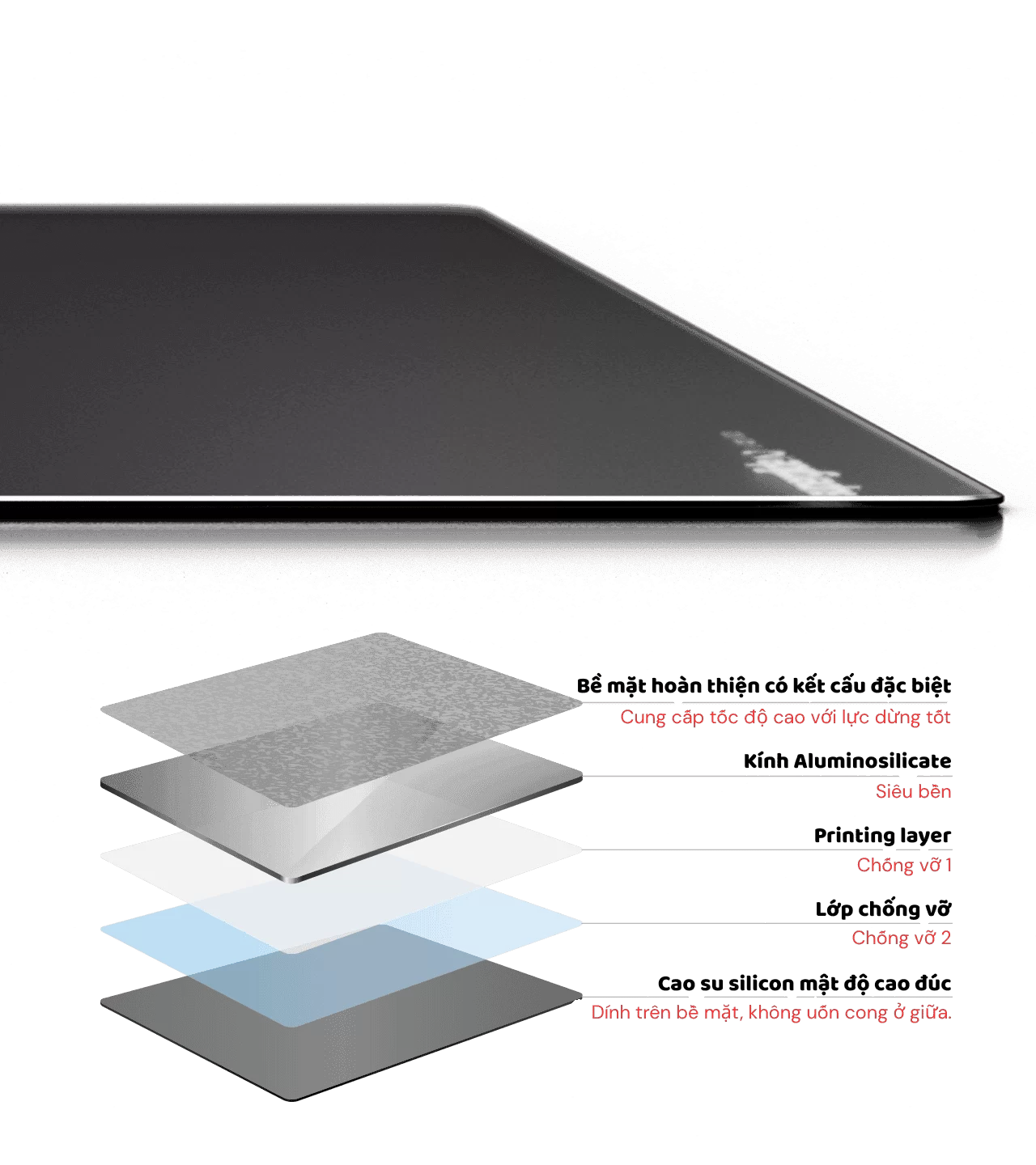 Pulsar Superglide Glass mousepad V2 layer