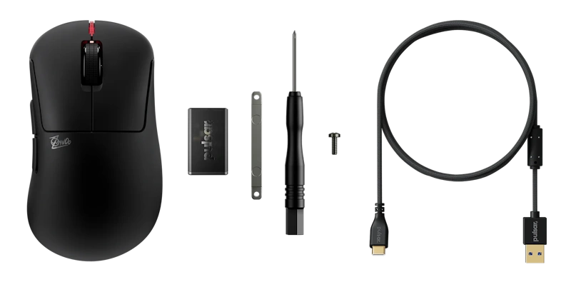 Pulsar Gaming Gears Zywoo the chosen Mouse Black package contents
