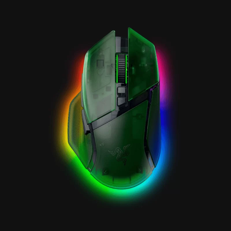 Razer Basilisk V3 Pro 35K Wireless Gaming Mouse - Phantom Green, 35000 DPI, Chroma RGB, HyperScroll Tilt Wheel 2 Razer Basilisk V3 Pro 35K Wireless Gaming Mouse - Phantom Green, 35000 DPI, Chroma RGB, HyperScroll Tilt Wheel - Ảnh 2