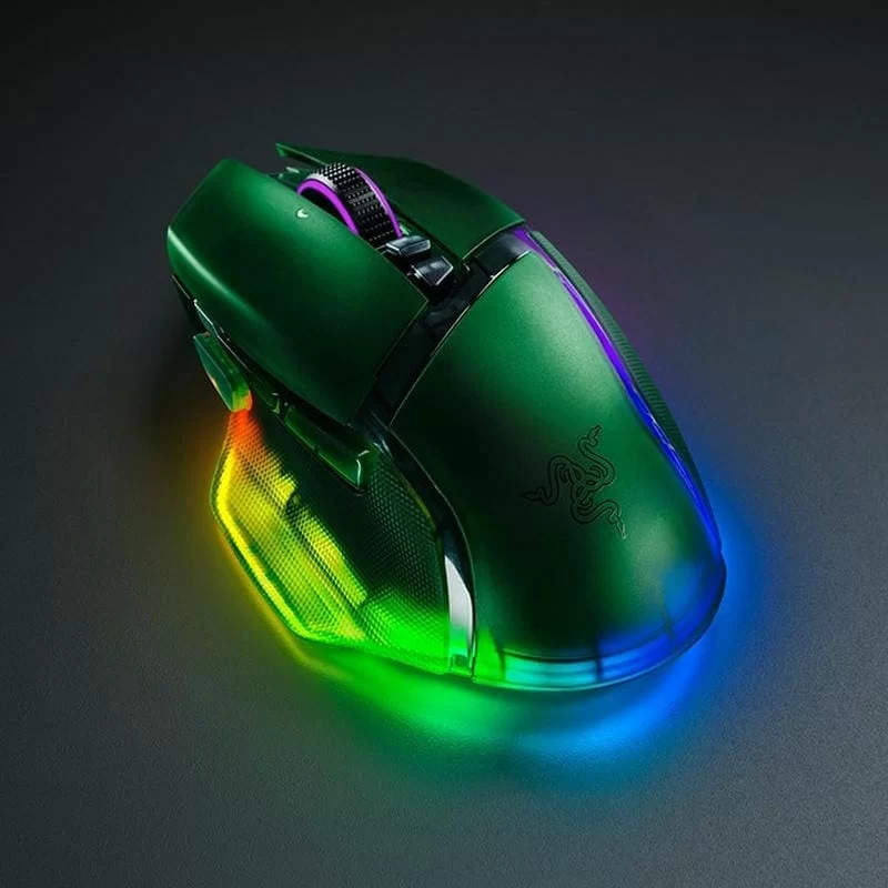 Razer Basilisk V3 Pro 35K Wireless Gaming Mouse - Phantom Green, 35000 DPI, Chroma RGB, HyperScroll Tilt Wheel 4 Razer Basilisk V3 Pro 35K Wireless Gaming Mouse - Phantom Green, 35000 DPI, Chroma RGB, HyperScroll Tilt Wheel - Ảnh 4