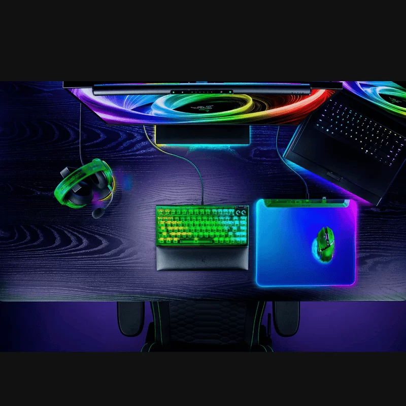 Razer Firefly V2 Pro - Phantom Green - Fully Illuminated RGB Gaming Mouse Mat 7 Razer Firefly V2 Pro - Phantom Green - Fully Illuminated RGB Gaming Mouse Mat - Ảnh 7