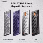 MelGeek REAL67 Rapid Trigger Keyboard - 65%, Hall Effect Magnetic Switch, Snap Tap, 8K Polling Rate