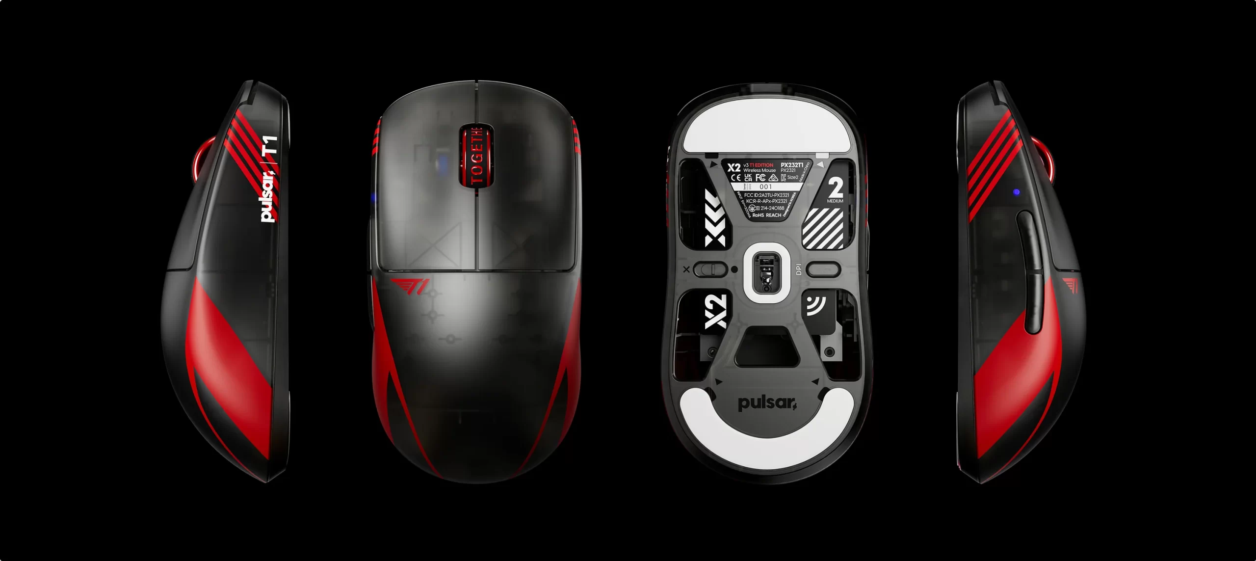 T1 Edition X2v3 Wireless Gaming Mouse medium dimension scaled