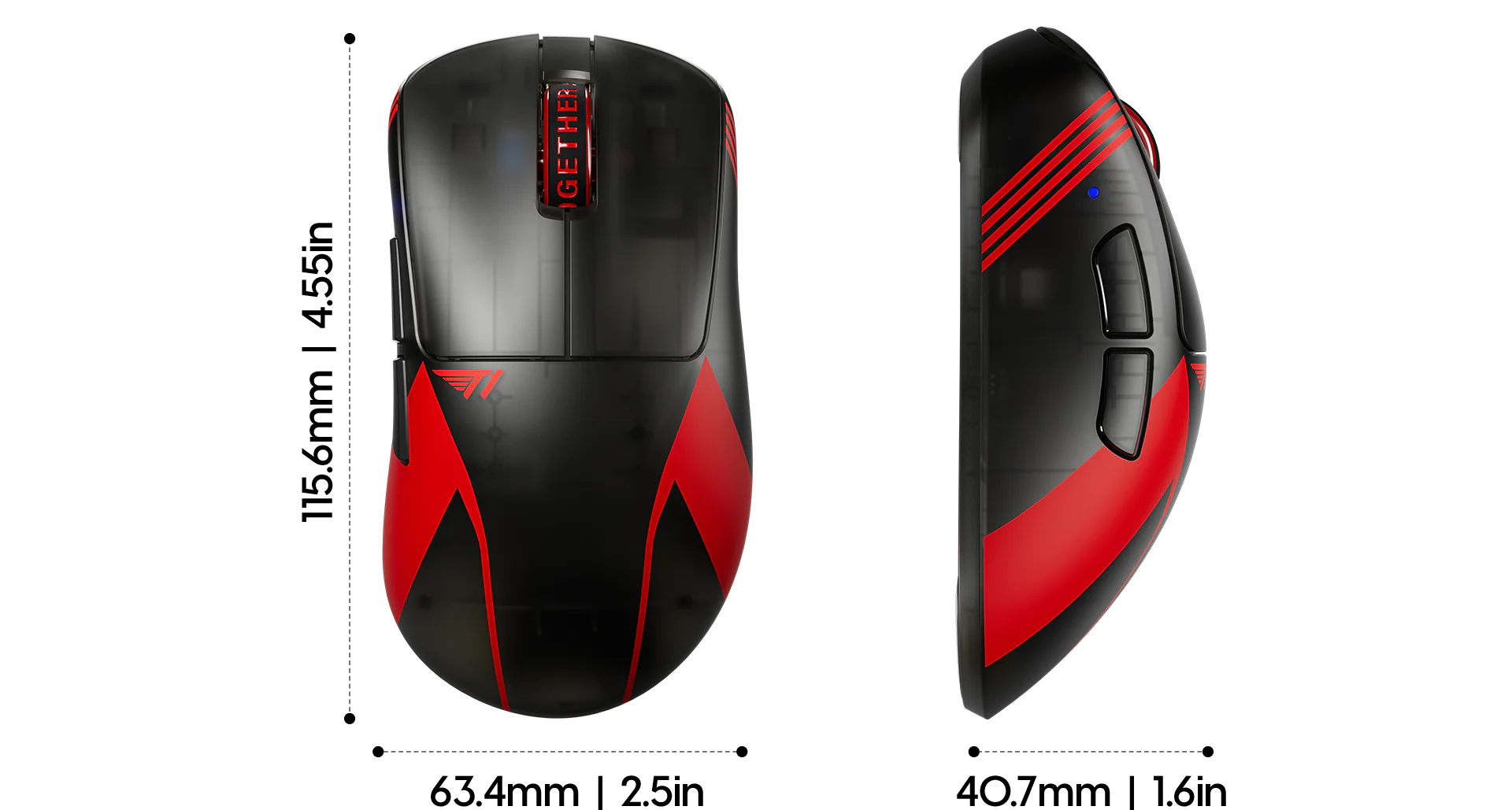 T1 Edition Xlitev4 Wireless Gaming Mouse Size1