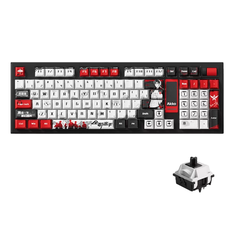 AKKO 5098B The King’s Avatar Ye Xiu Keyboard - 98%, TFT LCD screen, Multi-modes, Gasket mount, PBT Dye-Sub Keycaps, Hotswap, 8000mAh