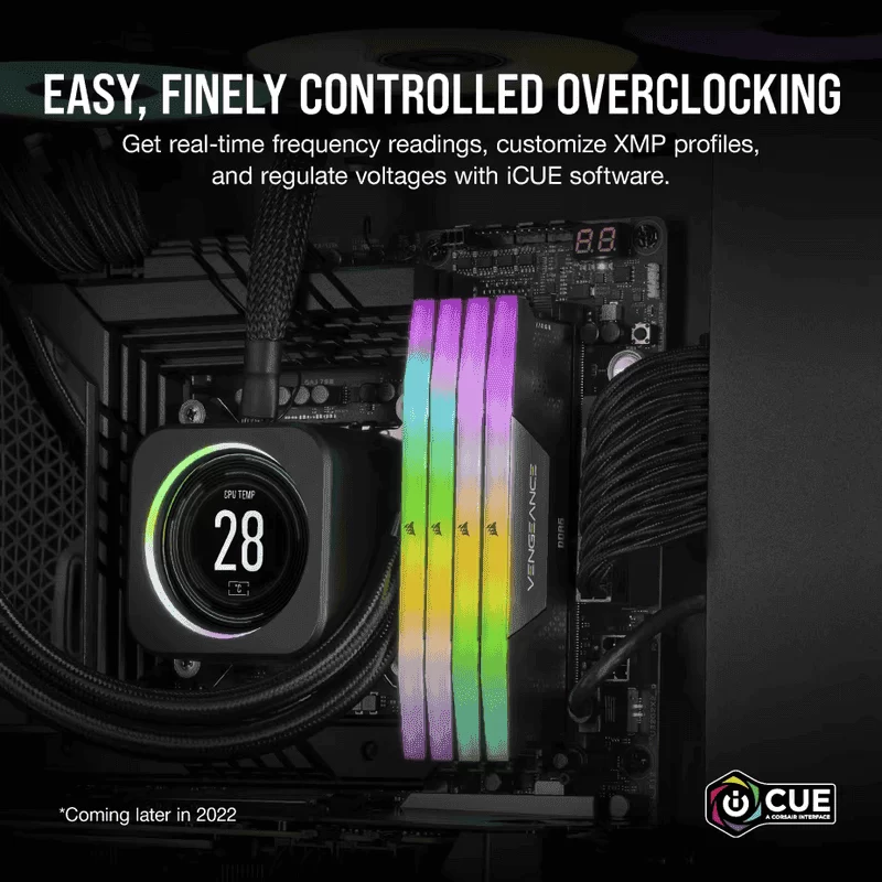 CORSAIR Vengeance RGB 96GB Memory Kit - Black, 96GB (2x48GB) DDR5, 5600MHz, CL40 DDR5 (CMH96GX5M2B5600C40) 10 CORSAIR Vengeance RGB 96GB Memory Kit - Black, 96GB (2x48GB) DDR5, 5600MHz, CL40 DDR5 (CMH96GX5M2B5600C40) - Ảnh 10