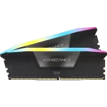 CORSAIR Vengeance RGB 128GB Memory Kit - Black, 128GB (2x64GB), 6400MHz, CL42 DDR5 (CMH128GX5M2B6400C42)