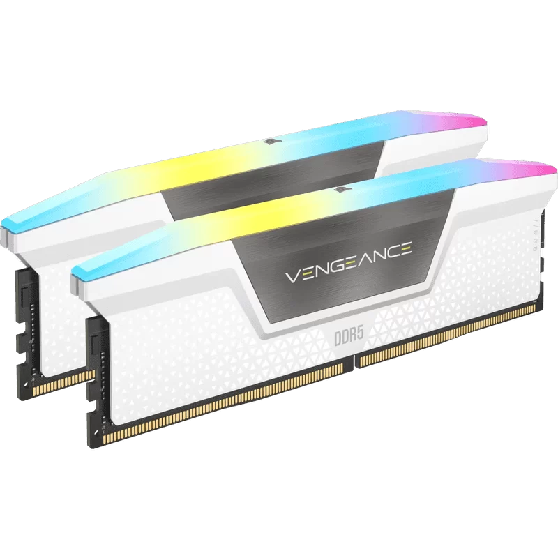 CORSAIR Vengeance RGB 32GB Memory Kit - White, 32GB (2x16GB) DDR5, 6000MHz, CL36 DDR5 (CMH32GX5M2E6000C36W) 2 CORSAIR Vengeance RGB 32GB Memory Kit - White, 32GB (2x16GB) DDR5, 6000MHz, CL36 DDR5 (CMH32GX5M2E6000C36W) - Ảnh 2