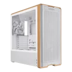 Lian Li LANCOOL 217 White Case - 170mm ARGB front fans, wood panels, USB Type-C Port, Tempered Glass Side Panel