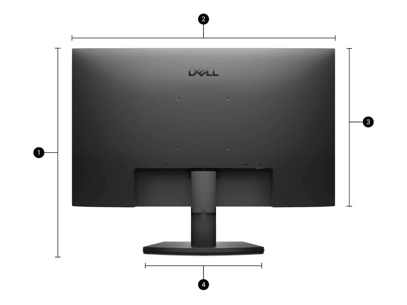 monitor se2425hm dimensions and weight l