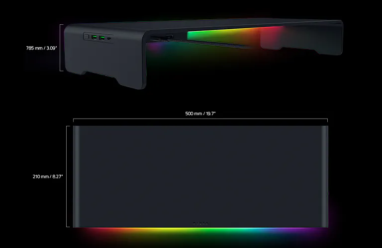 razer monitor stand chroma demensions mobile