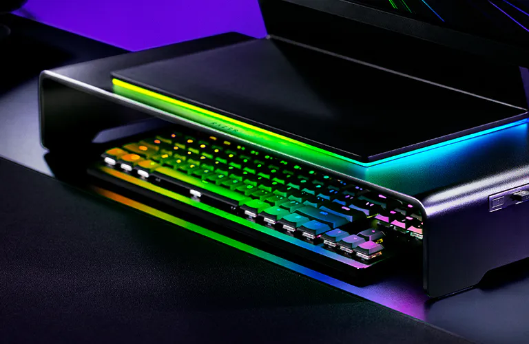 razer monitor stand chroma shelf mobile