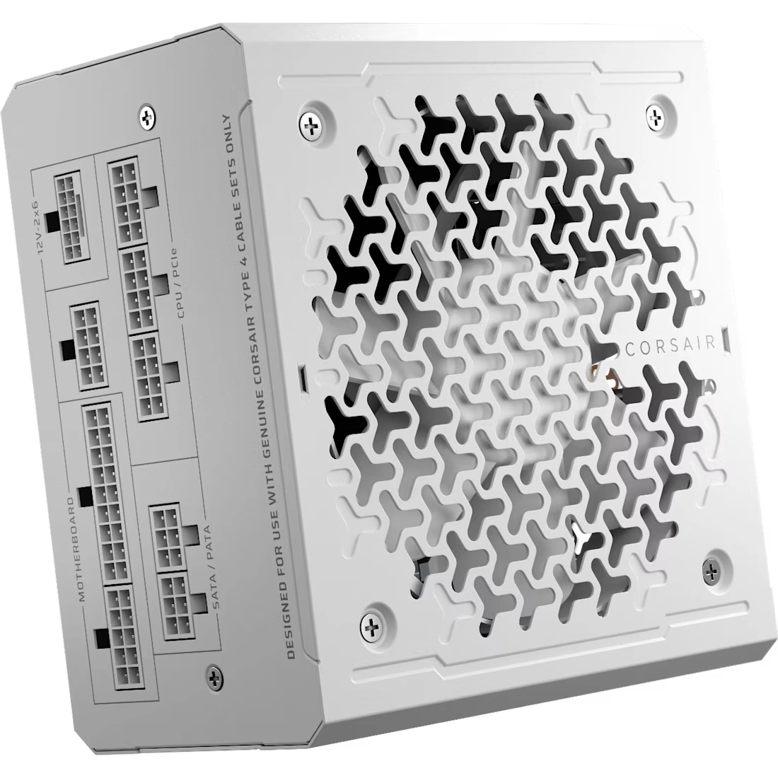 CORSAIR RMe Series RM1000e White ATX 3.1 PCIe 5.1 (2025) Fully Modular PSU - 12V‑2×6 (GPU), 1000 Watt, 80 plus Gold, Low-Noise 2 CORSAIR RMe Series RM1000e White ATX 3.1 PCIe 5.1 (2025) Fully Modular PSU - 12V‑2×6 (GPU), 1000 Watt, 80 plus Gold, Low-Noise - Ảnh 2