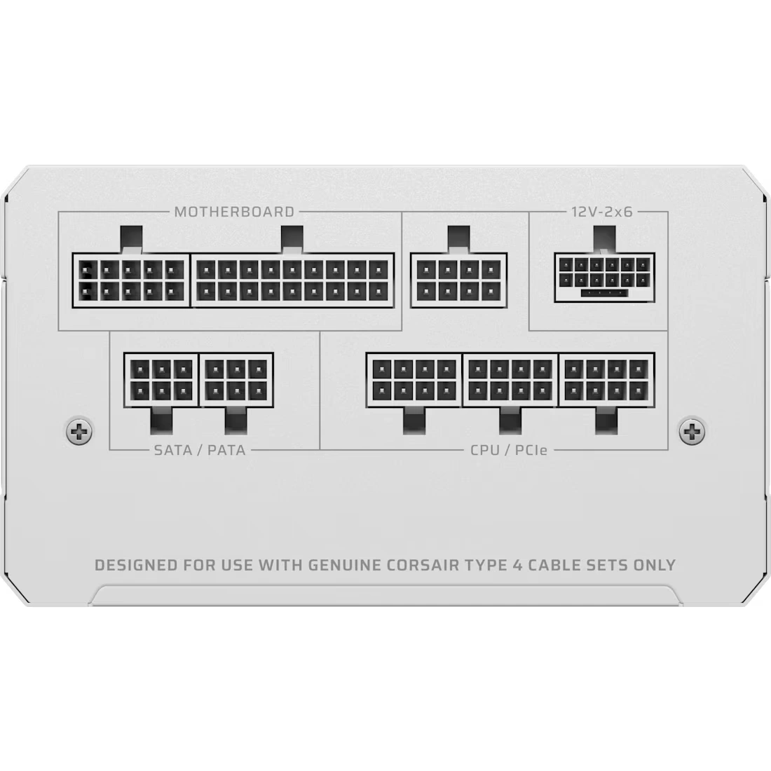 CORSAIR RMe Series RM1000e White ATX 3.1 PCIe 5.1 (2025) Fully Modular PSU - 12V‑2×6 (GPU), 1000 Watt, 80 plus Gold, Low-Noise 3 CORSAIR RMe Series RM1000e White ATX 3.1 PCIe 5.1 (2025) Fully Modular PSU - 12V‑2×6 (GPU), 1000 Watt, 80 plus Gold, Low-Noise - Ảnh 3