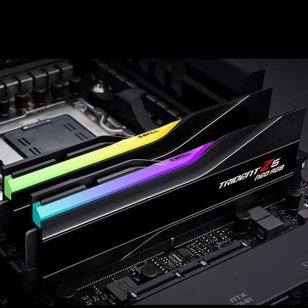 G.Skill Trident Z5 Neo RGB Black 32GB (2x16GB) DDR5 Memory Kit - AMD EXPO, 6400MHz CL32 (F5-6400J3239G16GX2-TZ5NR) 7 G.Skill Trident Z5 Neo RGB Black 32GB (2x16GB) DDR5 Memory Kit - AMD EXPO, 6400MHz CL32 (F5-6400J3239G16GX2-TZ5NR) - Ảnh 7
