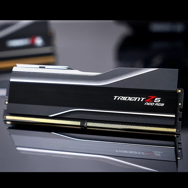 G.Skill Trident Z5 Neo RGB Black 32GB (2x16GB) DDR5 Memory Kit - AMD EXPO, 6400MHz CL32 (F5-6400J3239G16GX2-TZ5NR) 4 G.Skill Trident Z5 Neo RGB Black 32GB (2x16GB) DDR5 Memory Kit - AMD EXPO, 6400MHz CL32 (F5-6400J3239G16GX2-TZ5NR) - Ảnh 4