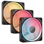 CORSAIR iCUE LINK LX120 RGB Black 120mm PWM Fans Starter Kit Fans - 120mm 2400RPM Static Pressure RGB Fan
