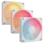 CORSAIR iCUE LINK LX120-R RGB White 120mm PWM Reverse Fans Starter Kit Fans - 120mm 2400RPM Static Pressure RGB Fan