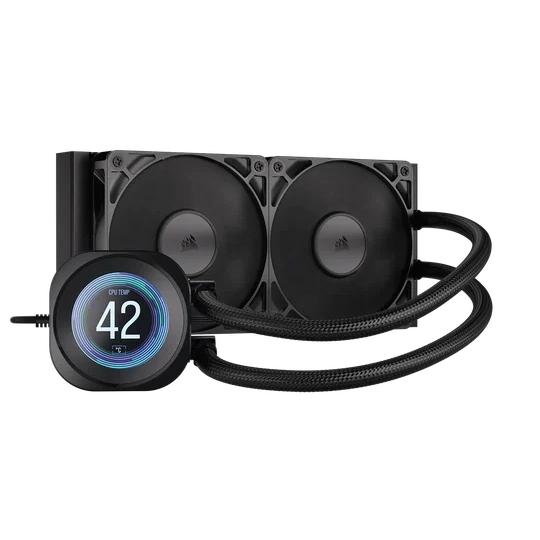 CORSAIR NAUTILUS 240 RS LCD Black AIO Liquid CPU Cooler (CW-9061031-WW) - 2.1" IPS LCD screen, 240mm radiator, 2x RS120 fans 1 CORSAIR NAUTILUS 240 RS LCD Black AIO Liquid CPU Cooler (CW-9061031-WW) - 2.1" IPS LCD screen, 240mm radiator, 2x RS120 fans
