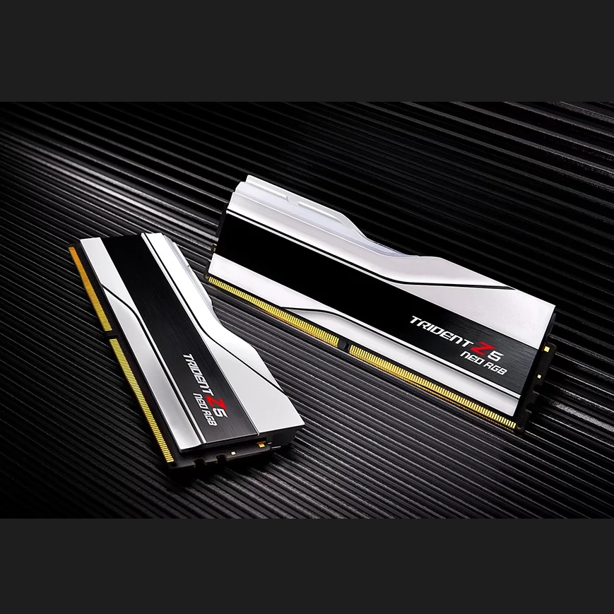 G.Skill Trident Z5 Neo RGB White 32GB (2x16GB) DDR5 Memory Kit - AMD EXPO, 6400MHz CL32 (F5-6400J3239G16GX2-TZ5NRW) 7 G.Skill Trident Z5 Neo RGB White 32GB (2x16GB) DDR5 Memory Kit - AMD EXPO, 6400MHz CL32 (F5-6400J3239G16GX2-TZ5NRW) - Ảnh 7