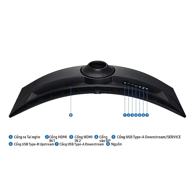 Samsung Odyssey G9 G91F LS49FG912EEXXV Gaming Monitor - 49 inch, Dual QHD (5120 x 1440), 32:9, VA, 144Hz, Curved 1000R 20 Samsung Odyssey G9 G91F LS49FG912EEXXV Gaming Monitor - 49 inch, Dual QHD (5120 x 1440), 32:9, VA, 144Hz, Curved 1000R - Ảnh 20