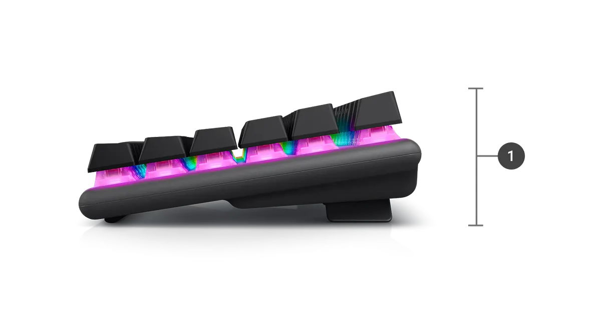 alienware pro keyboard pdp dimensions height