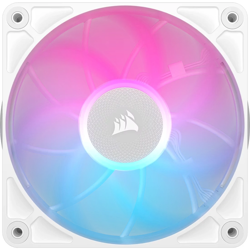 CORSAIR iCUE LINK RX120 MAX RGB White 120mm PWM Thick Fans Starter Kit Fans - 3x 120mm PWM Fan, iCUE LINK System Hub included 3 CORSAIR iCUE LINK RX120 MAX RGB White 120mm PWM Thick Fans Starter Kit Fans - 3x 120mm PWM Fan, iCUE LINK System Hub included - Ảnh 3