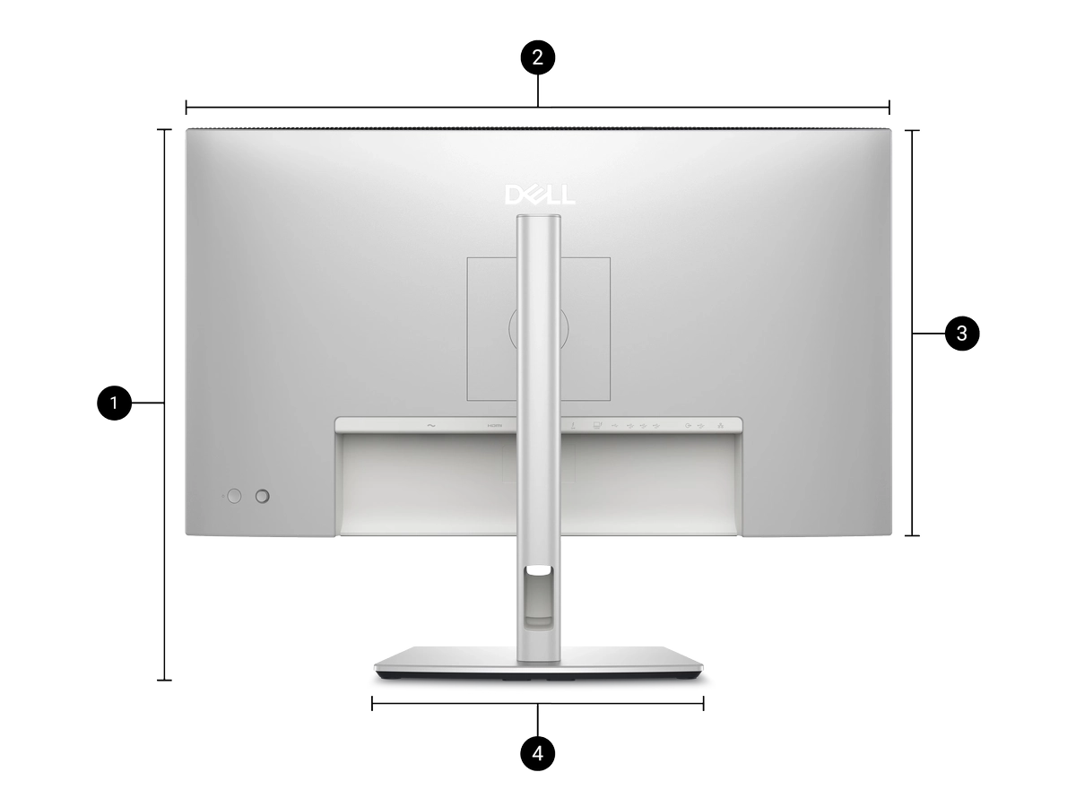 monitor u2725qe dimensions and weight l