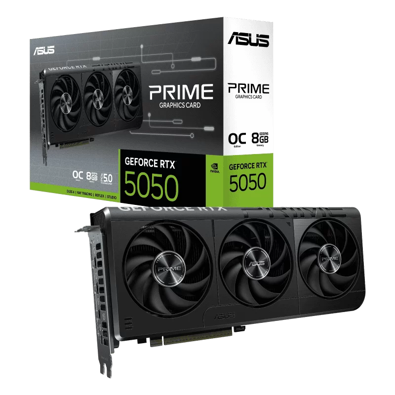 ASUS PRIME GeForce RTX 5050 OC 8GB GDDR6 (PRIME-RTX5050-O8G) Graphics Card 2 ASUS PRIME GeForce RTX 5050 OC 8GB GDDR6 (PRIME-RTX5050-O8G) Graphics Card - Ảnh 2
