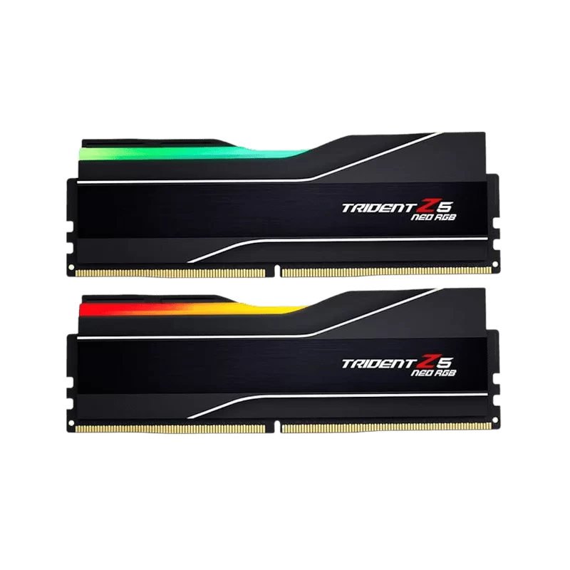 G.Skill Trident Z5 Neo RGB Black 32GB (2x16GB) DDR5 Memory Kit - AMD EXPO, 6400MHz CL32 (F5-6400J3239G16GX2-TZ5NR) 1 G.Skill Trident Z5 Neo RGB Black 32GB (2x16GB) DDR5 Memory Kit - AMD EXPO, 6400MHz CL32 (F5-6400J3239G16GX2-TZ5NR)