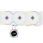 Lian Li Hydroshift II LCD-C 360TL White AIO Liquid CPU Cooler - 3 x UNI FAN TL Wireless, 2.1 inch IPS 480×480 res LCD Screen