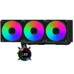 Lian Li Hydroshift II LCD-C 360CL Black AIO Liquid CPU Cooler - 3 x UNI FAN CL Wireless, 2.1 inch IPS 480×480 res LCD Screen