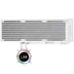 Lian Li Hydroshift II LCD-C 360N White AIO Liquid CPU Cooler - 2.1 inch IPS 480×480 res LCD Screen
