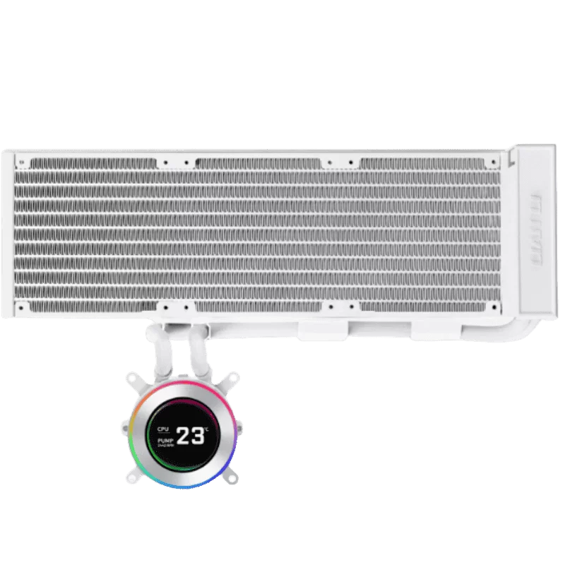 Lian Li Hydroshift II LCD-C 360N White AIO Liquid CPU Cooler - 2.1 inch IPS 480×480 res LCD Screen 1 Lian Li Hydroshift II LCD-C 360N White AIO Liquid CPU Cooler - 2.1 inch IPS 480×480 res LCD Screen