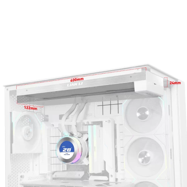 Lian Li Hydroshift II LCD-C 360N White AIO Liquid CPU Cooler - 2.1 inch IPS 480×480 res LCD Screen 3 Lian Li Hydroshift II LCD-C 360N White AIO Liquid CPU Cooler - 2.1 inch IPS 480×480 res LCD Screen - Ảnh 3