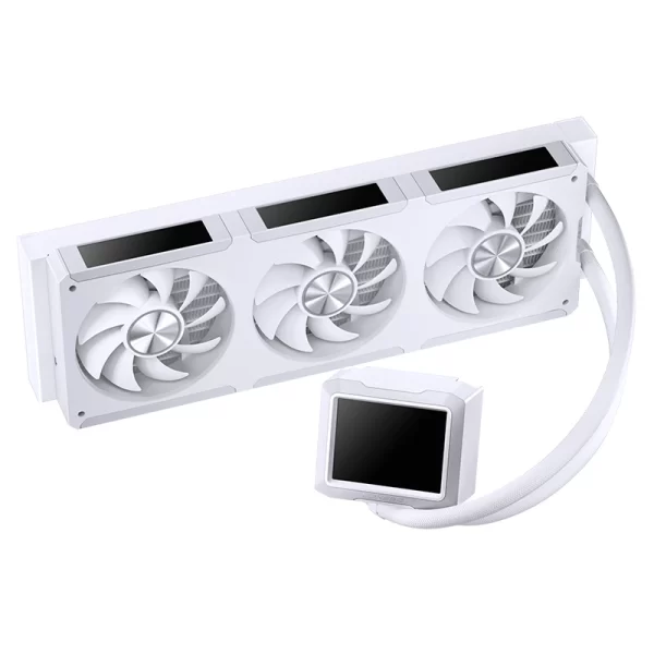 JONSBO TF3-360SCB White AIO Liquid Cooling - 3.5 inches IPS Main Screen (640×480 px), 360mm radiator 9 JONSBO TF3-360SCB White AIO Liquid Cooling - 3.5 inches IPS Main Screen (640×480 px), 360mm radiator - Ảnh 9