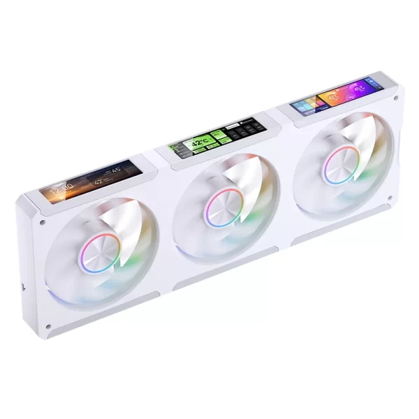 JONSBO TF3-360SCB White AIO Liquid Cooling - 3.5 inches IPS Main Screen (640×480 px), 360mm radiator 16 JONSBO TF3-360SCB White AIO Liquid Cooling - 3.5 inches IPS Main Screen (640×480 px), 360mm radiator - Ảnh 16