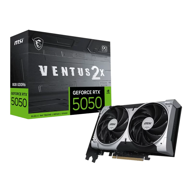 MSI GeForce RTX 5050 8G VENTUS 2X OC Graphics Card