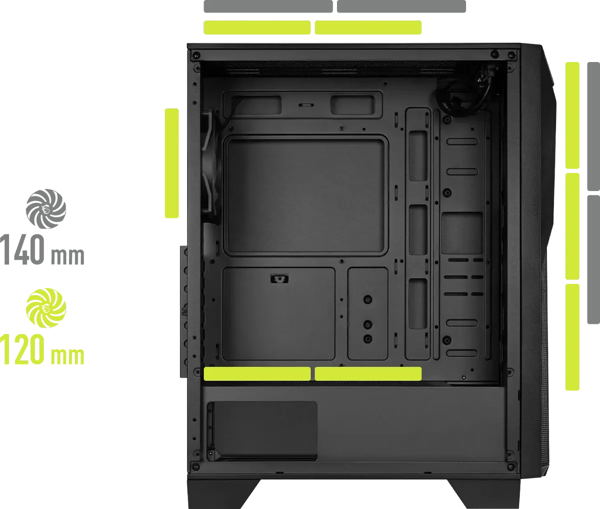 CoolingLayout fans