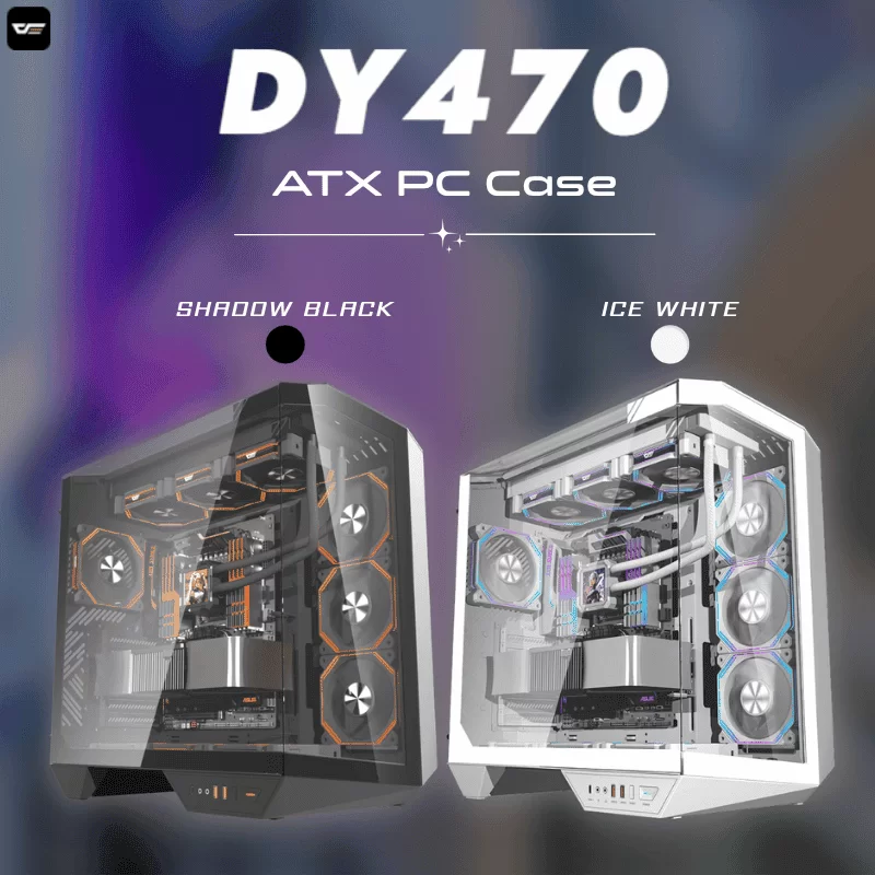 DarkFlash DY470 Full-Tower ATX Gaming Case 1 DarkFlash DY470 Full-Tower ATX Gaming Case
