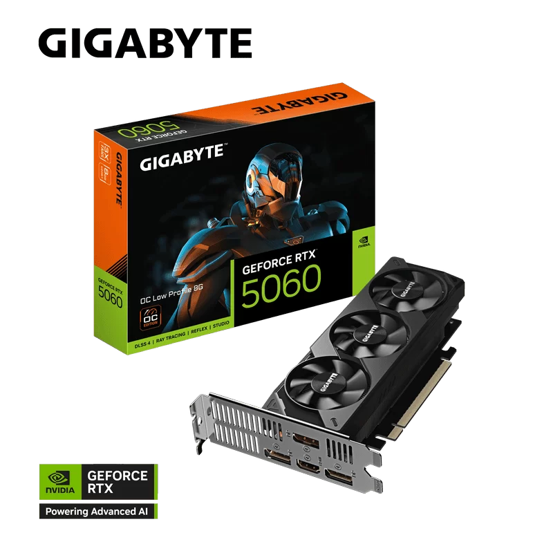 GIGABYTE GeForce RTX 5060 OC Low Profile 8G (GV-N5060OC-8GL) Graphics Card 2 GIGABYTE GeForce RTX 5060 OC Low Profile 8G (GV-N5060OC-8GL) Graphics Card - Ảnh 2