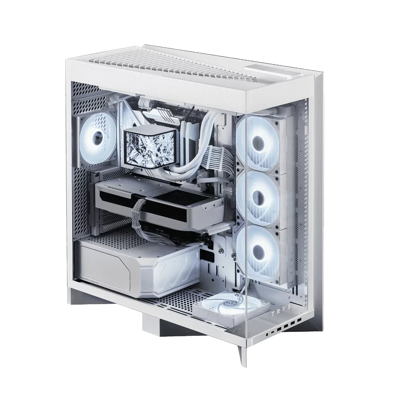 TRYX LUCA L70 White Gaming Case - E-ATX, Mid Tower, Tempered Glass 1 TRYX LUCA L70 White Gaming Case - E-ATX, Mid Tower, Tempered Glass