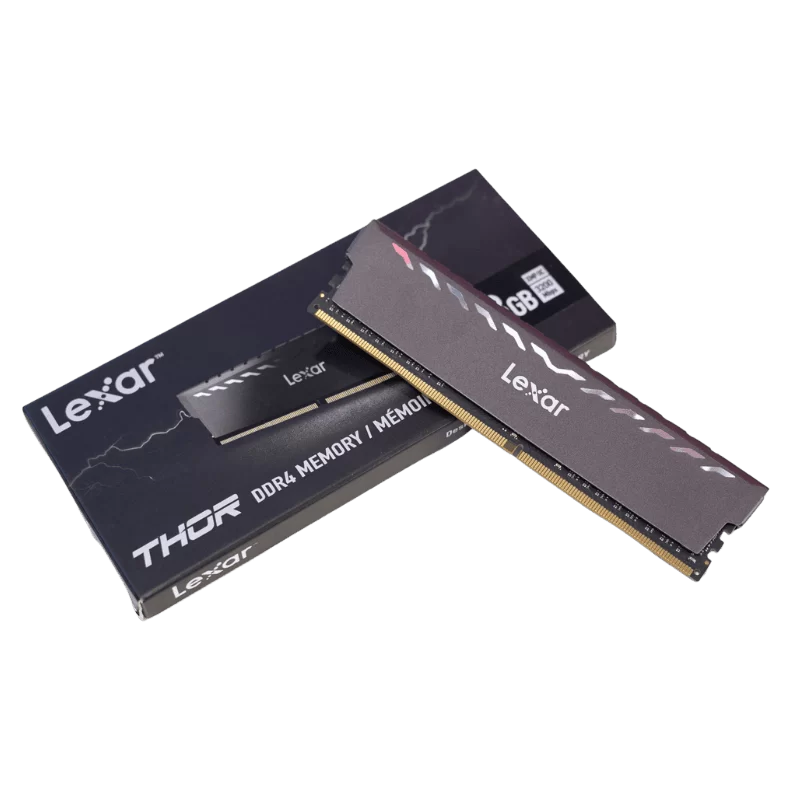 Lexar Thor Black 8GB (1x8GB) DDR4 Memory Kit - 3200MHz CL16 (LD4BU008G-R3200GSXG) 5 Lexar Thor Black 8GB (1x8GB) DDR4 Memory Kit - 3200MHz CL16 (LD4BU008G-R3200GSXG) - Ảnh 5