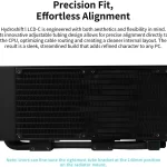 Lian Li Hydroshift II LCD C 360TL Black AIO Liquid CPU Cooler 2