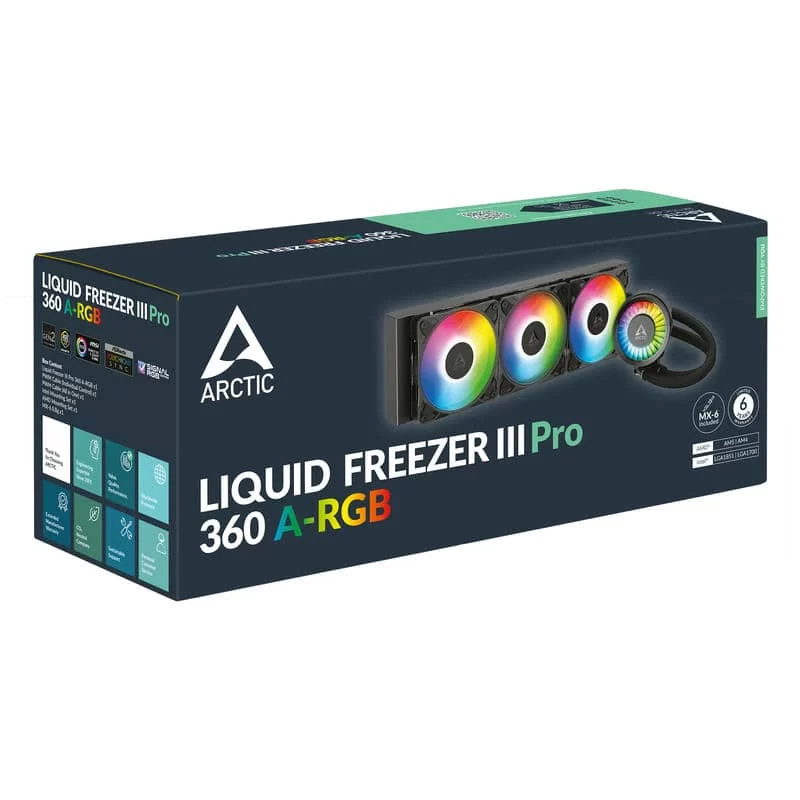 Artic Liquid Freezer III Pro 360 A-RGB Black AIO Liquid CPU Cooler 6 Artic Liquid Freezer III Pro 360 A-RGB Black AIO Liquid CPU Cooler - Ảnh 6