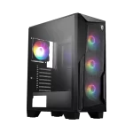 MSI MAG FORGE 130A AIRFLOW Gaming Case - Black, ATX, Tempered Glass, 4x 120mm ARGB included