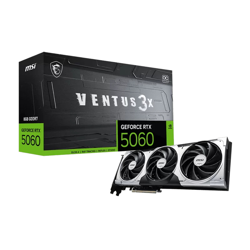 MSI GeForce RTX 5060 8G VENTUS 3X OC Graphics Card