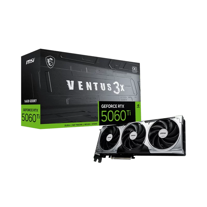 MSI GeForce RTX 5060Ti 16G VENTUS 3X OC Graphics Card
