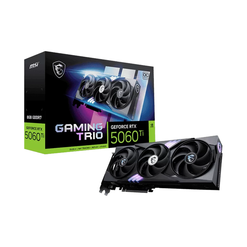 MSI GeForce RTX 5060Ti 8G GAMING TRIO OC Graphics Card