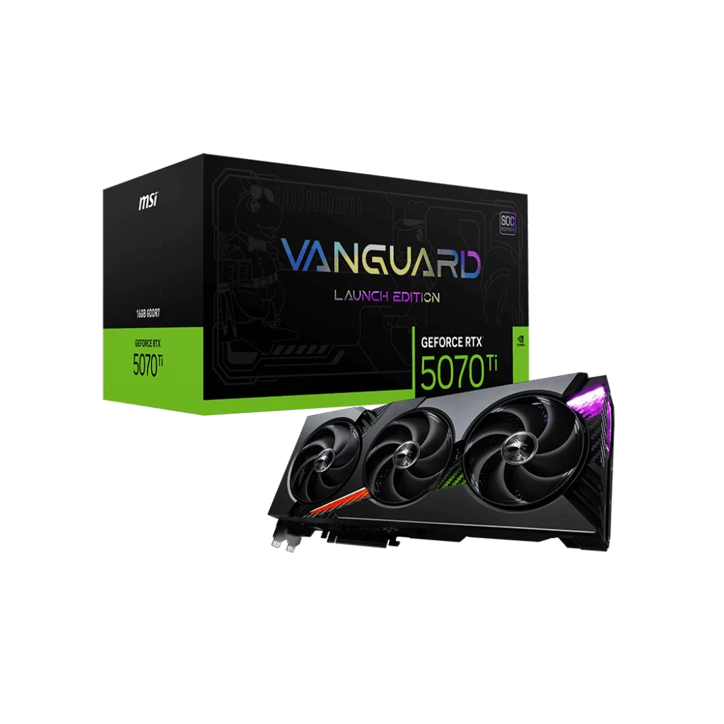MSI GeForce RTX 5070Ti 16G VANGUARD SOC LAUNCH EDITION Graphics Card